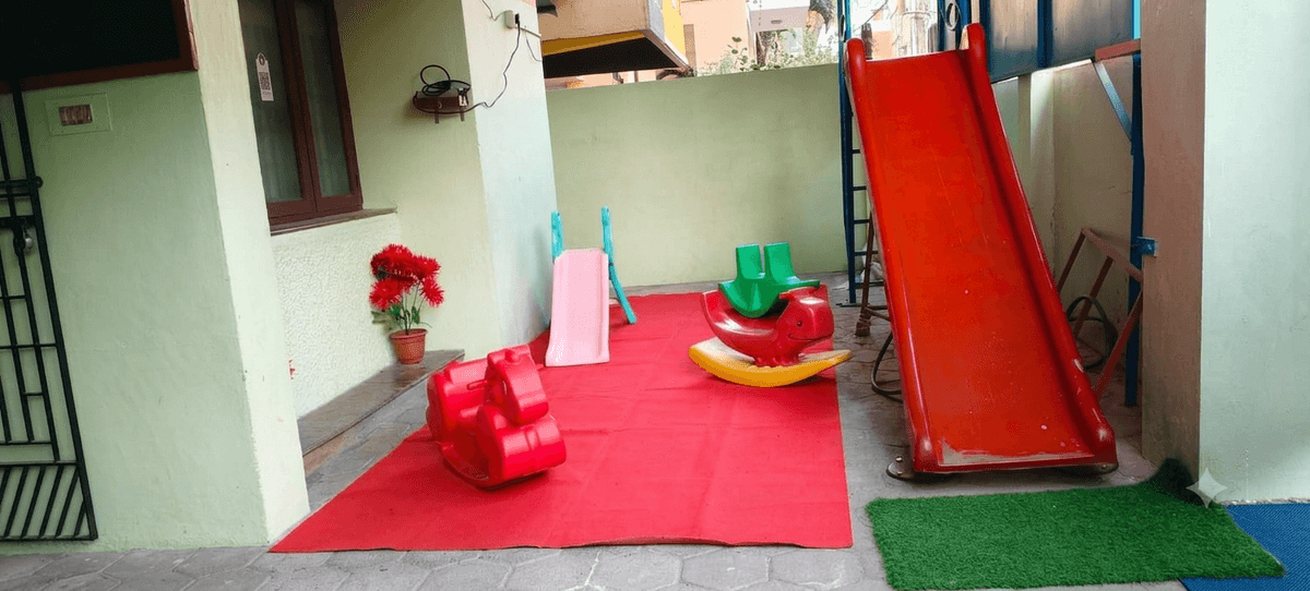 Star Kids Daycare playing room in Nerkundram Chennai